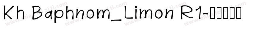 Kh Baphnom_Limon R1字体转换